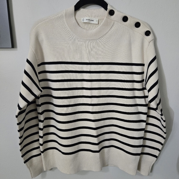 Everlane The Mariner Crew Sweater, Wool/Cotton, M, NWOT - Picture 2 of 15